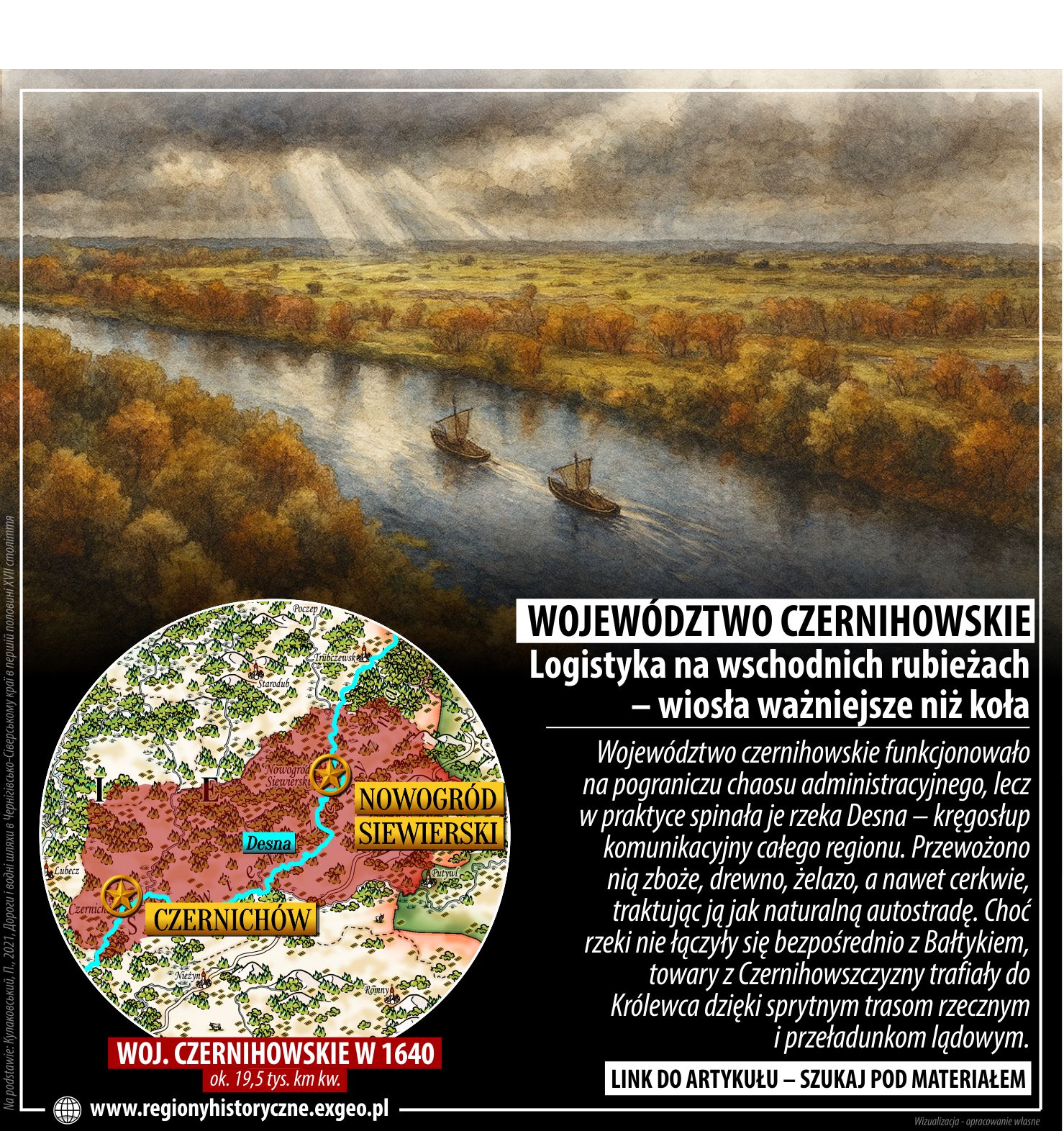 WOJEWÓDZTWO CZERNIHOWSKIE | Logistyka na wschodnich rubieżach – wiosła i żagle ważniejsze niż koła